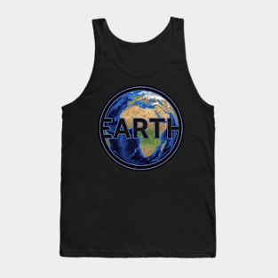 Planet earth Europe and Africa gift space idea Tank Top